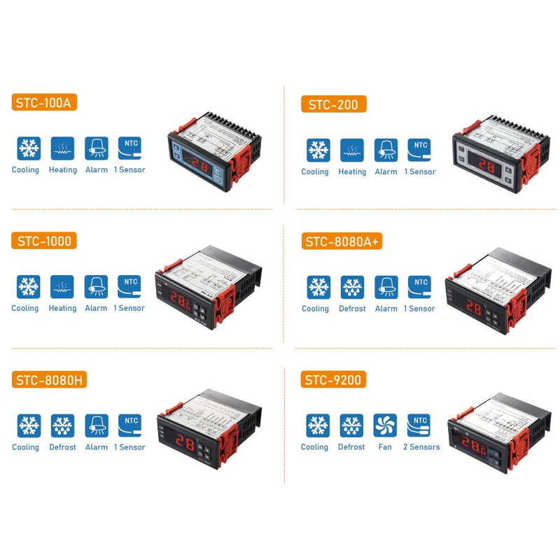 Digital Temperature Controller Manufacturer - STC-1000 for Car AC Systems