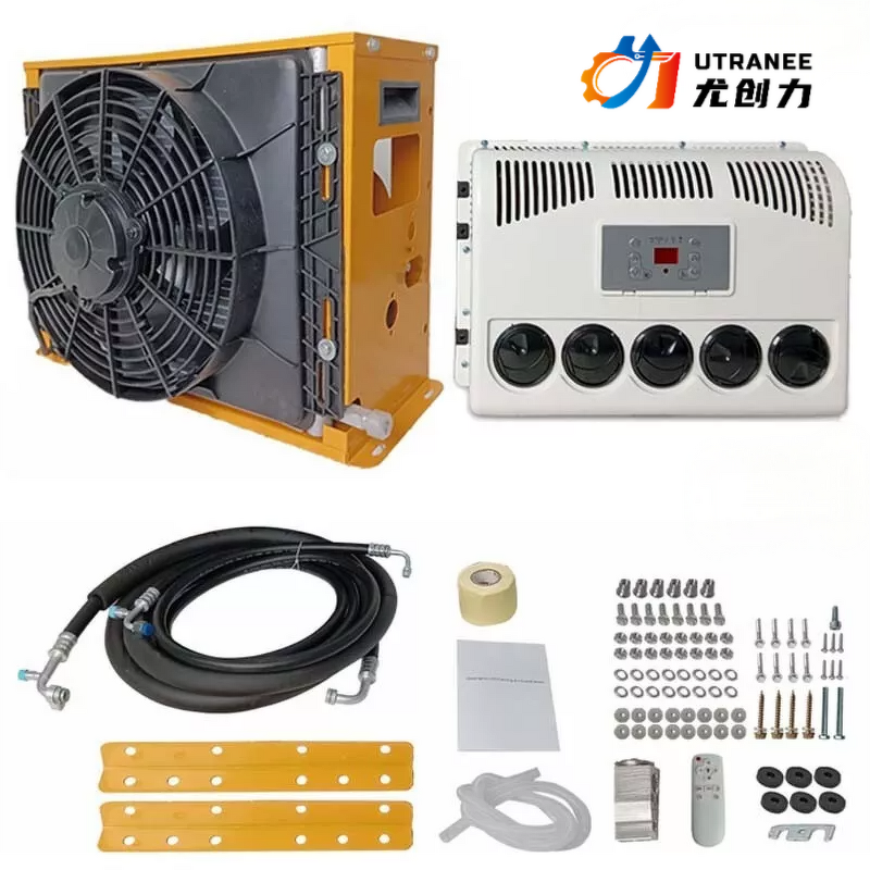 Semi Truck Parking Air Conditioner Factory - 12V 10000 BTU Split AC Kit