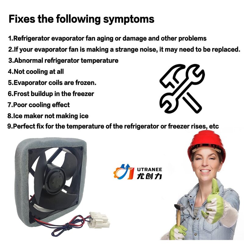 DC Electric Cooling Fan Factory - 12V OEM U92C12MS1B3-52 for Refrigerator