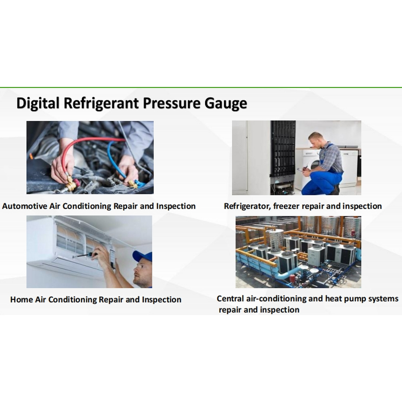 Digital Refrigerant Pressure Gauge Factory - MG-100 Extra Large Display