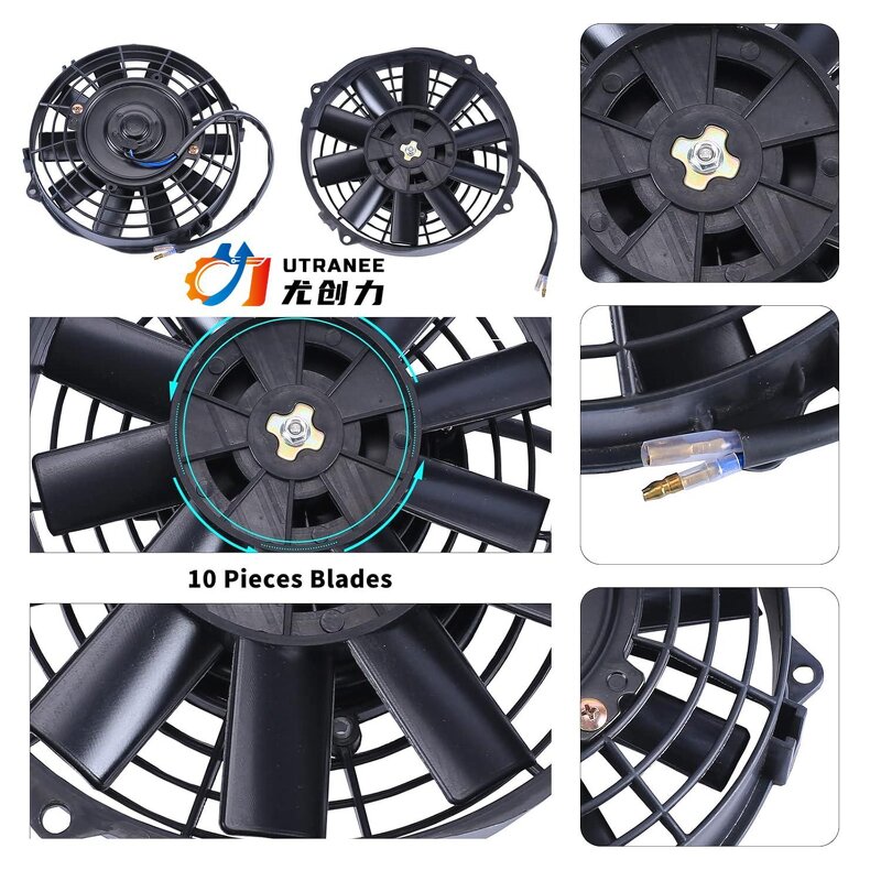 Universal Radiator Fan Manufacturer - 7 Inch 12V 120W for All Cars