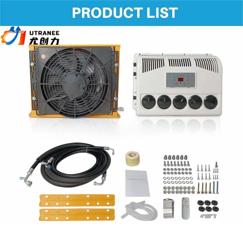 Semi Truck Parking Air Conditioner Factory - 12V 10000 BTU Split AC Kit
