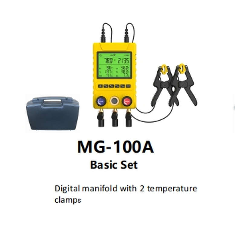 Digital Refrigerant Pressure Gauge Factory - MG-100 Extra Large Display
