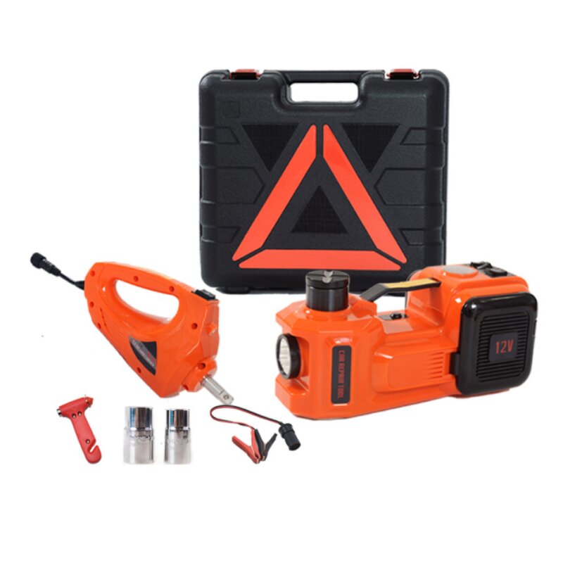 Electric Car Jack Kit Factory - 5 Ton 3 in 1 with Impact Wrench
