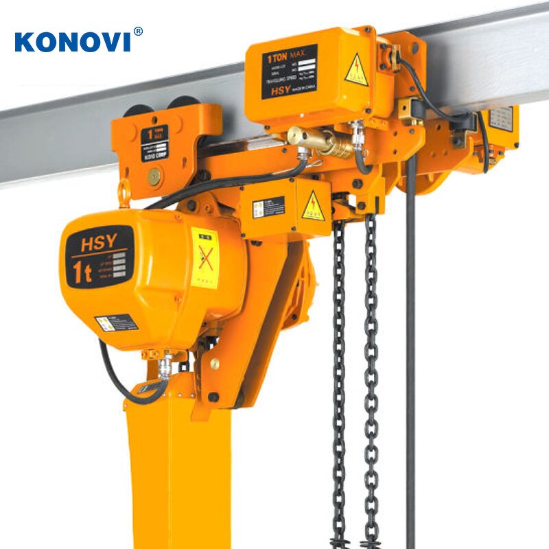 Electric Chain Hoist Factory - 1-2 Ton Trolley Track Hoist
