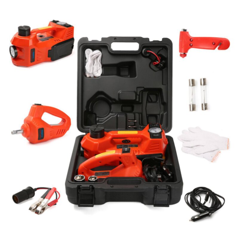 Electric Hydraulic Jack Supplier - 12V with Tire Pump DC Motor