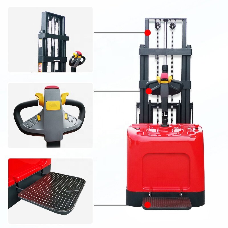 Electric Reach Stacker Factory - 2 Ton 8m Big Battery Stacker