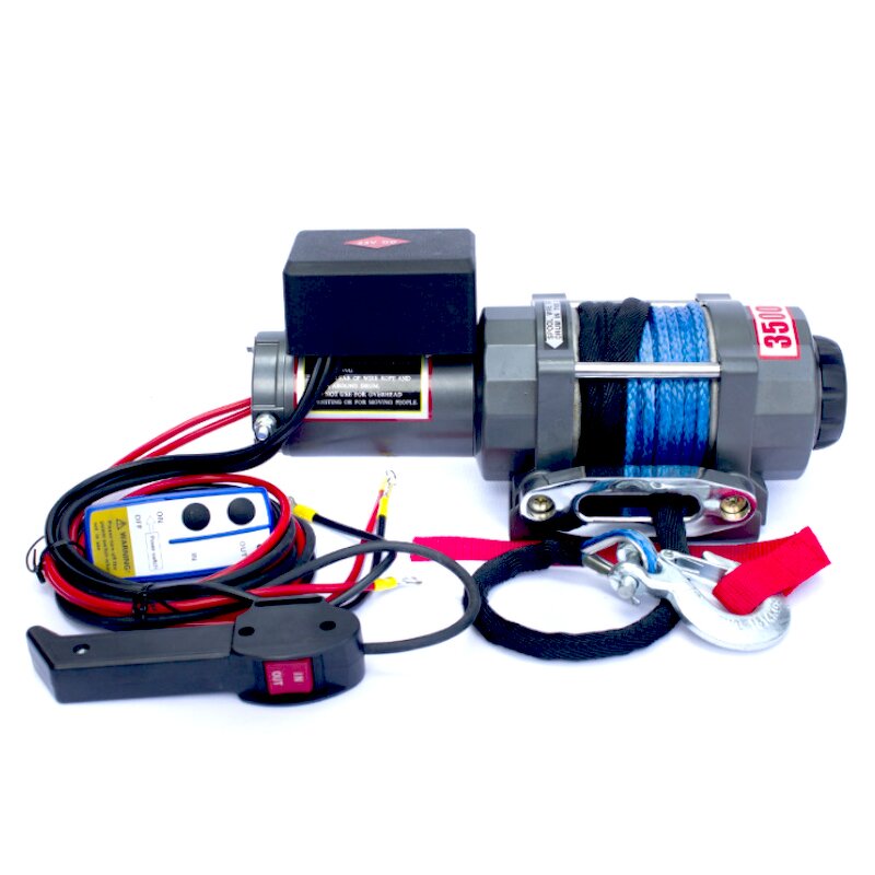 Electric Winch Factory - 220V/12V 3000Kg Mini Remote Control Winch