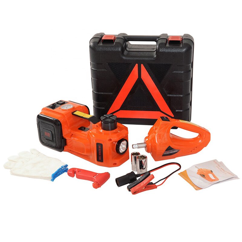 Electric Car Jack Kit Factory - 5 Ton 3 in 1 with Impact Wrench
