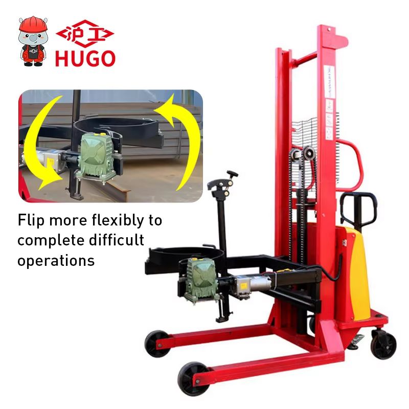 Drum Forklift Factory - 1000kg Manual Hydraulic Drum Elevator