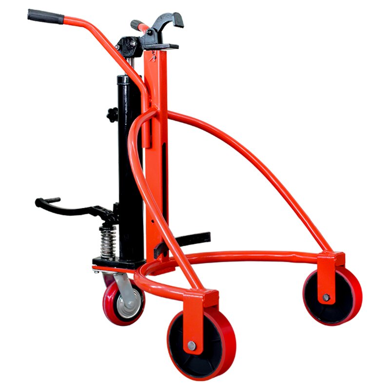Drum Cart Supplier - 3 Wheel Steel Oil Drum Caddy Trolley