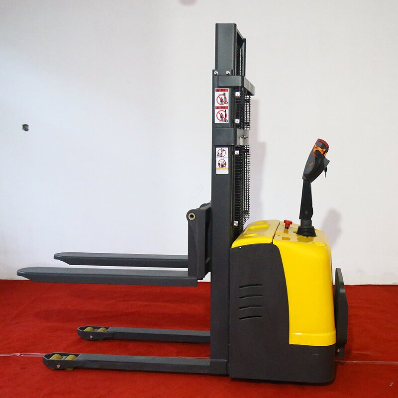 Electric Fork Stacker Manufacturer - 1 to 1.5 Ton Standing Type Pallet Stacker