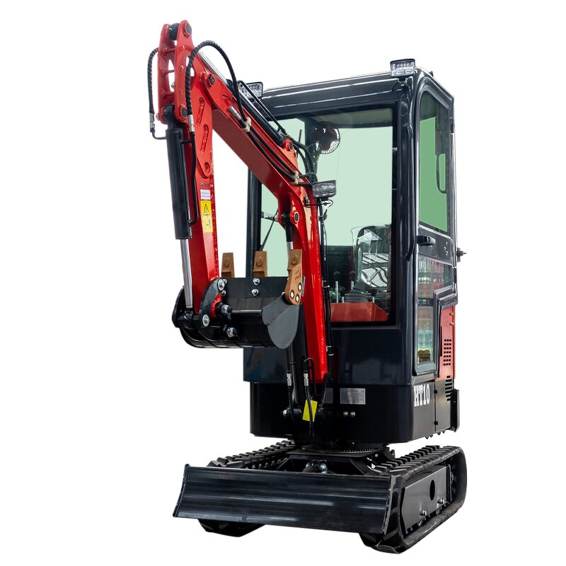 Mini Excavator Factory - 1 Ton Closed Cab Small Loader Digger