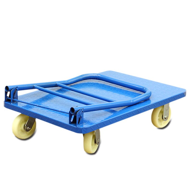 Foldable Trolley Platform Factory - Manual Trailer with Four Wheel