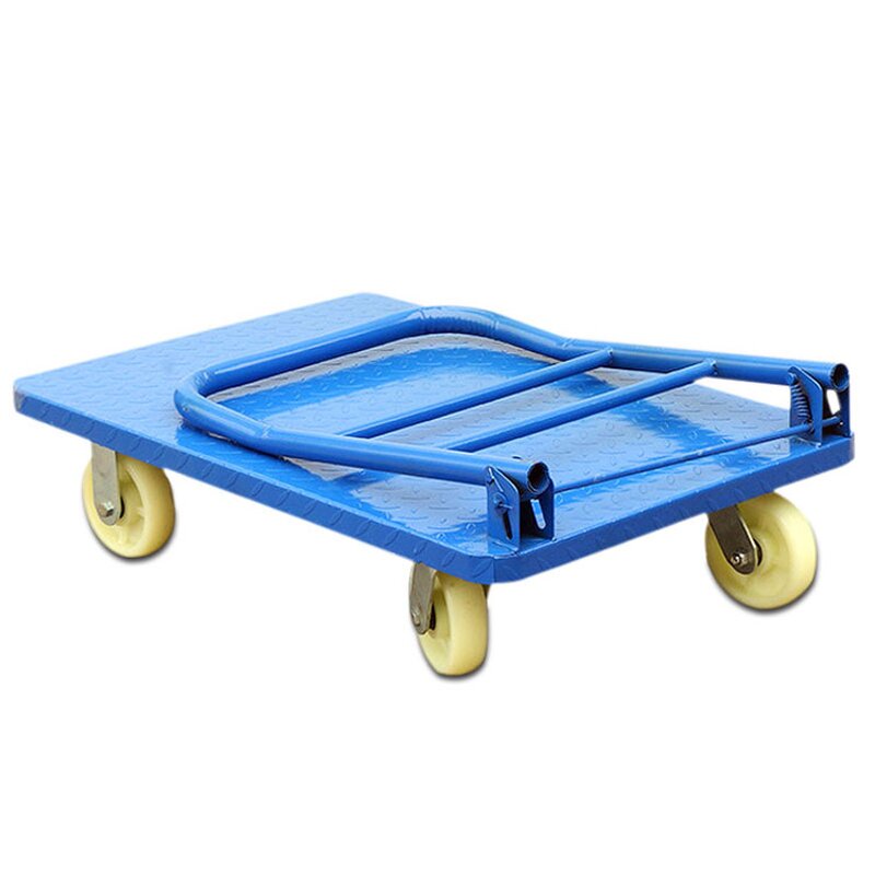 Foldable Trolley Platform Factory - Manual Trailer with Four Wheel