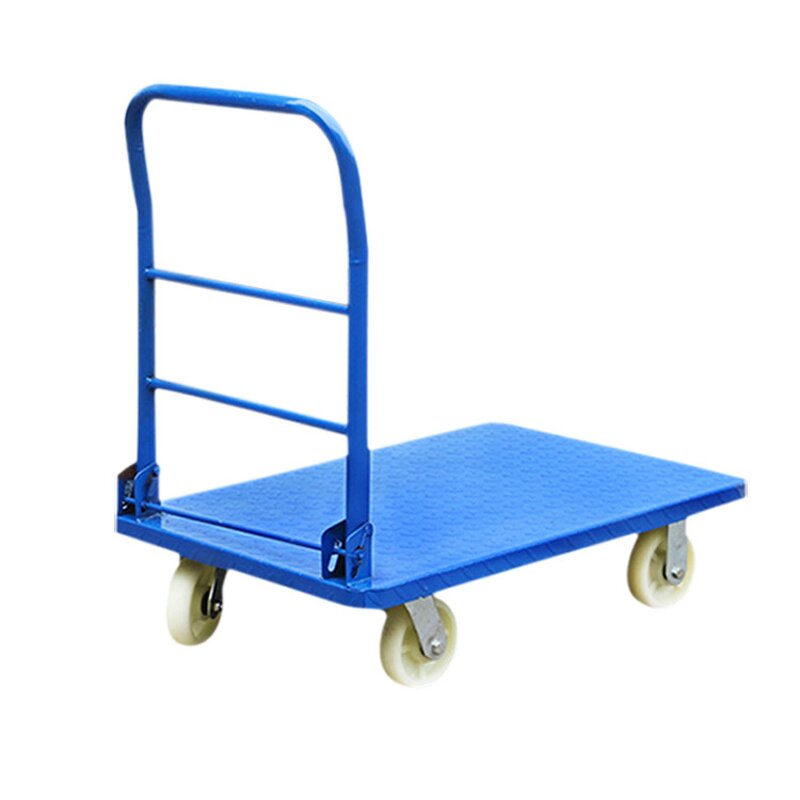 Foldable Trolley Platform Factory - Manual Trailer with Four Wheel