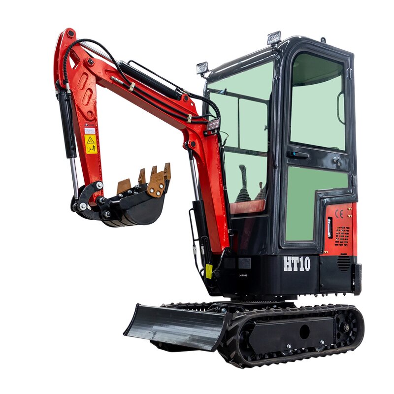 Mini Excavator Factory - 1 Ton Closed Cab Small Loader Digger