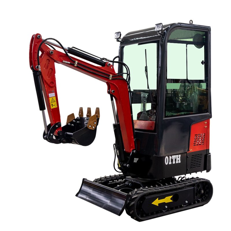 Mini Excavator Factory - 1 Ton Closed Cab Small Loader Digger