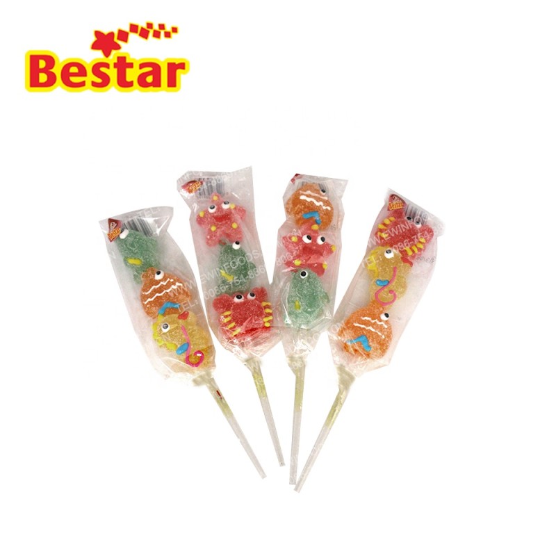 Soft Jelly Lollipop - OEM Animal Shape Fruit Candy
