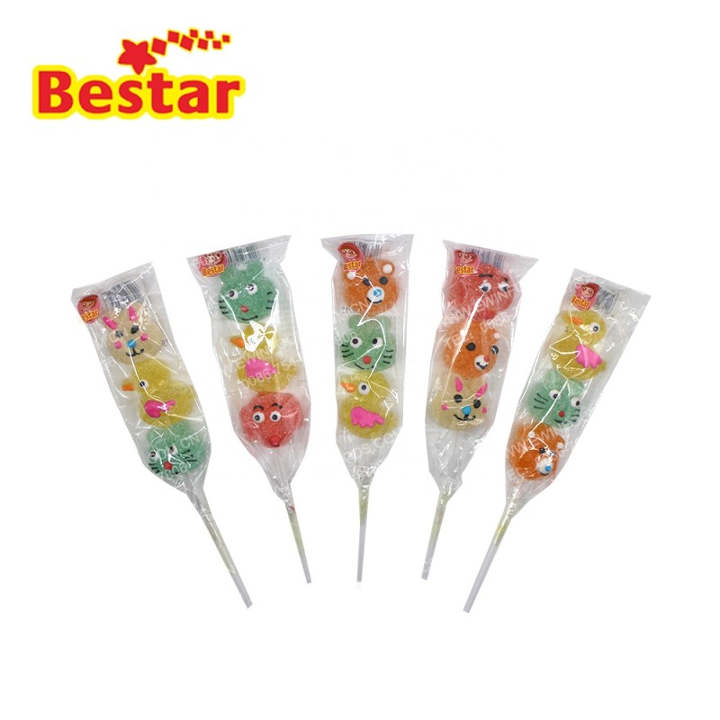 Soft Jelly Lollipop - OEM Animal Shape Fruit Candy