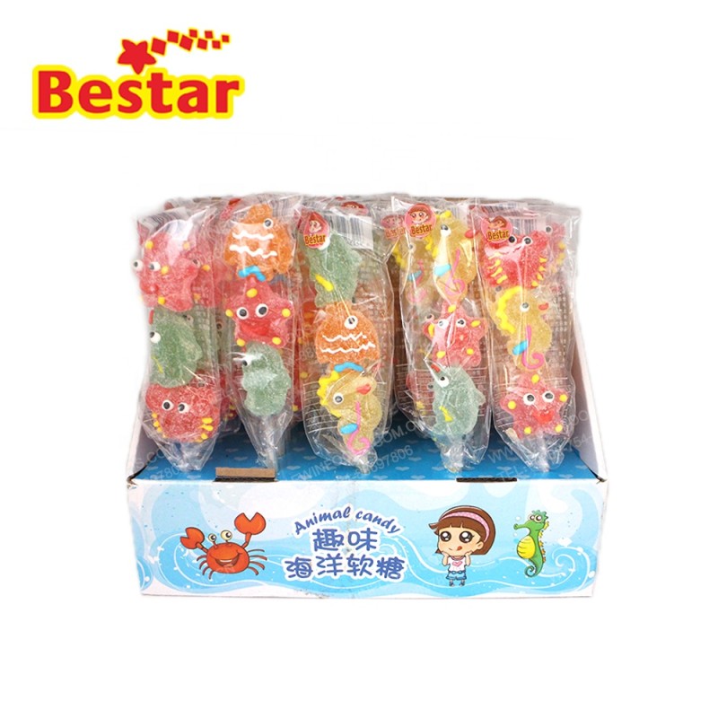 Soft Jelly Lollipop - OEM Animal Shape Fruit Candy