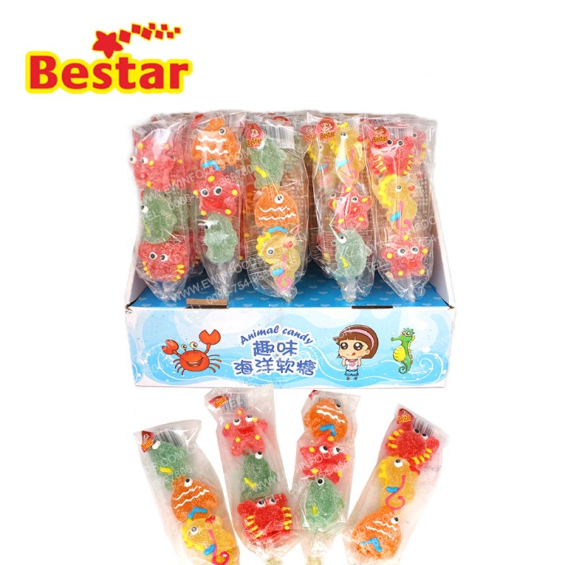 Soft Jelly Lollipop - OEM Animal Shape Fruit Candy