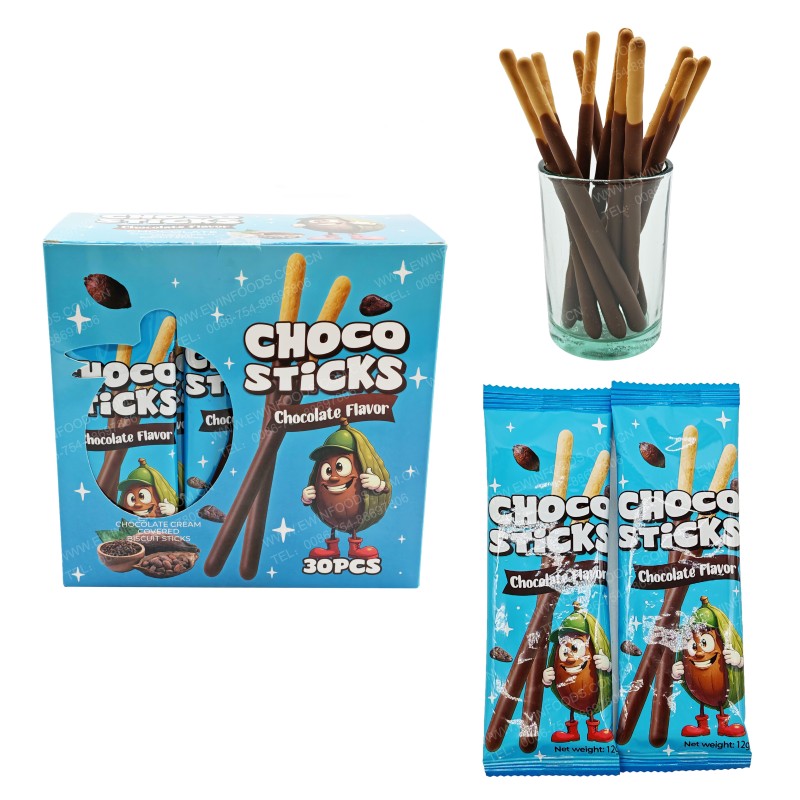 Chocolate Biscuit Sticks - OEM Pocky Style Cookies Manufacturer