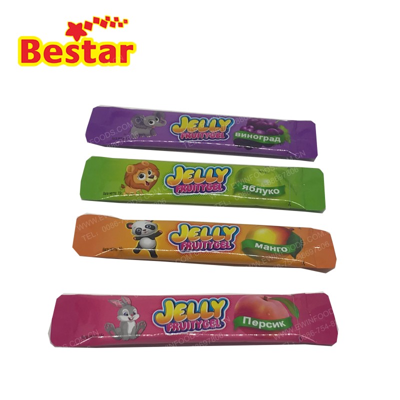 Long Jelly - OEM 4 Fruit Flavor Freeze Candy