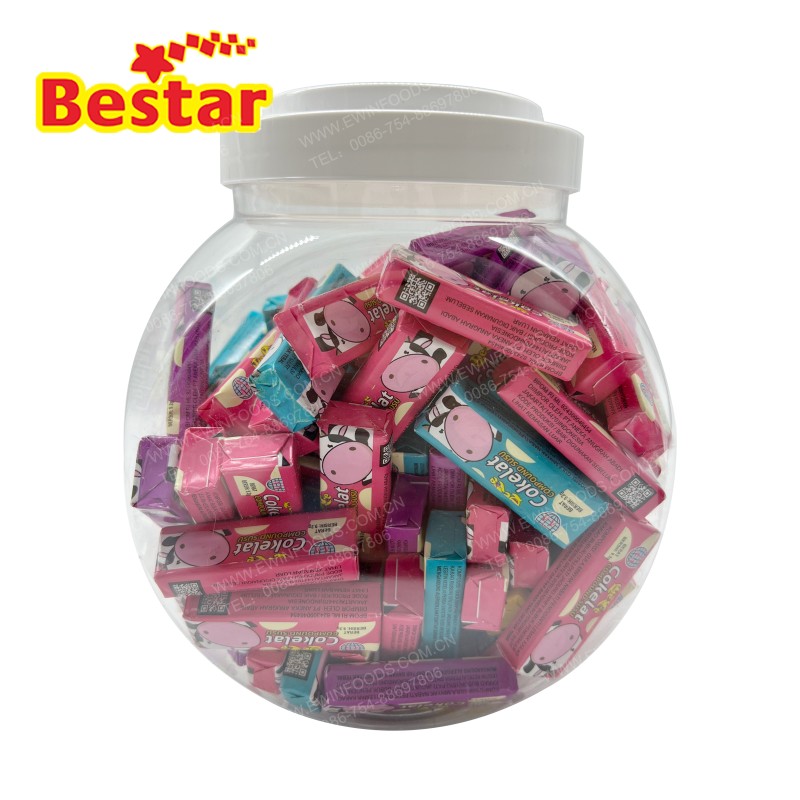 Sour Chew Candy - OEM Rainbow Fruit Flavor Bag