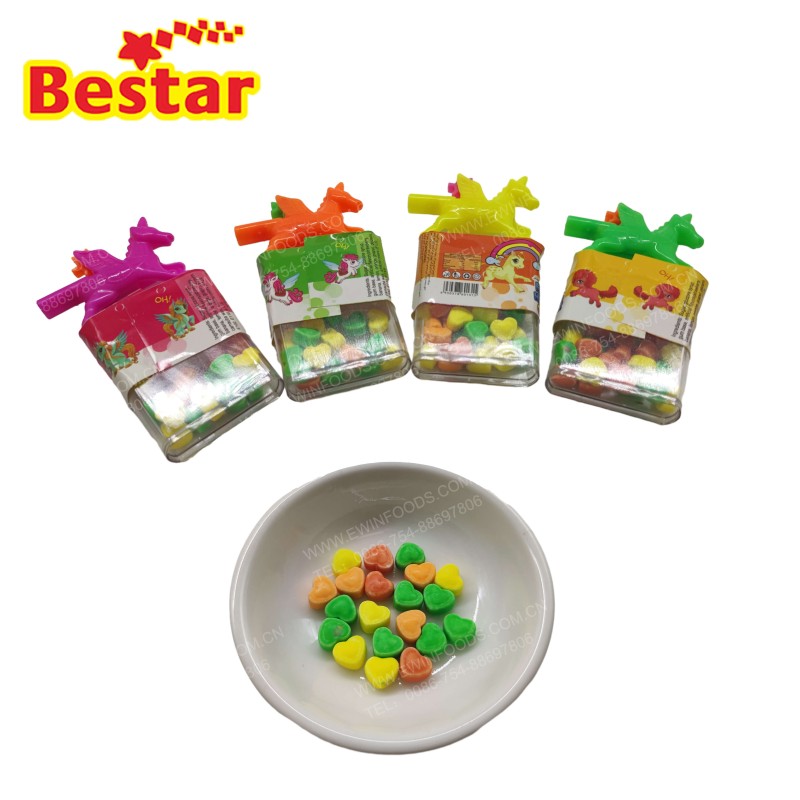 Unicorn Whistle Candy - OEM Heart Shape Sugar-free Candy