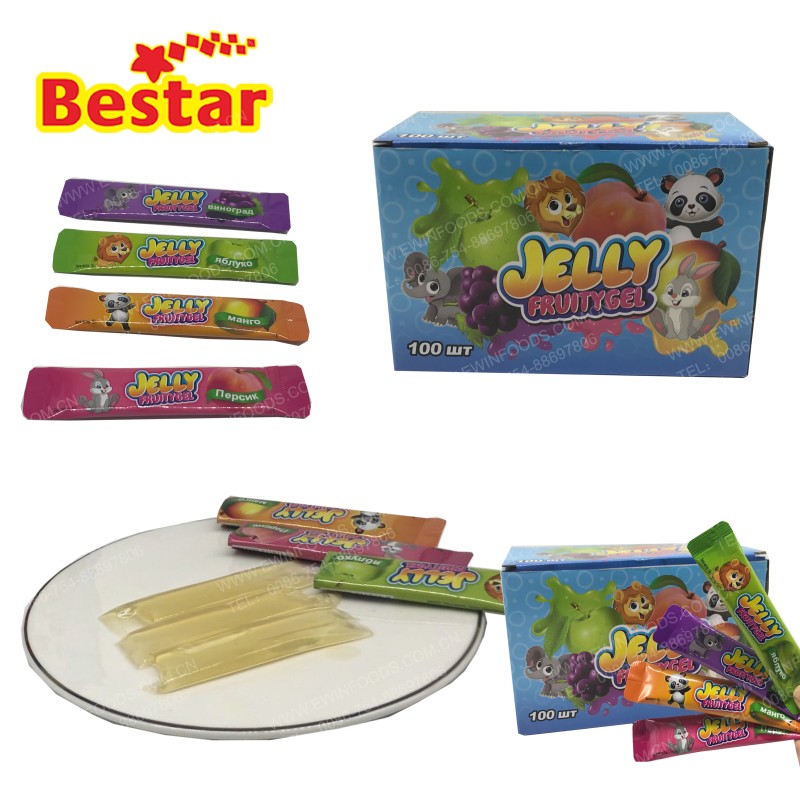 Long Jelly - OEM 4 Fruit Flavor Freeze Candy