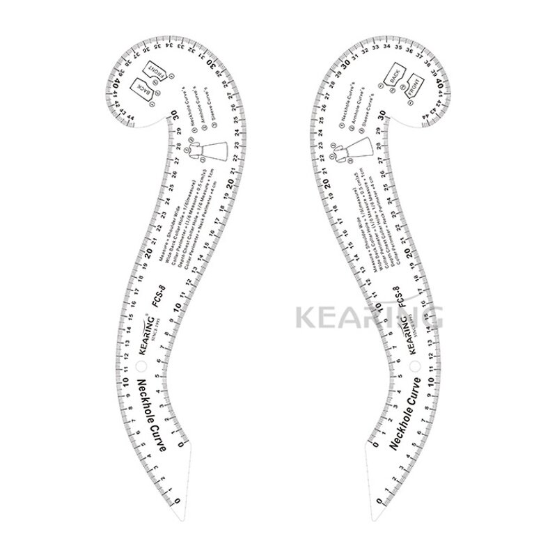Curve Printing Ruler Factory - 8-piece FCS-KIT Design Tool Set