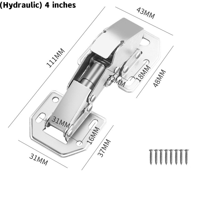 Folding Door Hinge Factory - Non-slotted Hydraulic Damping Hinge