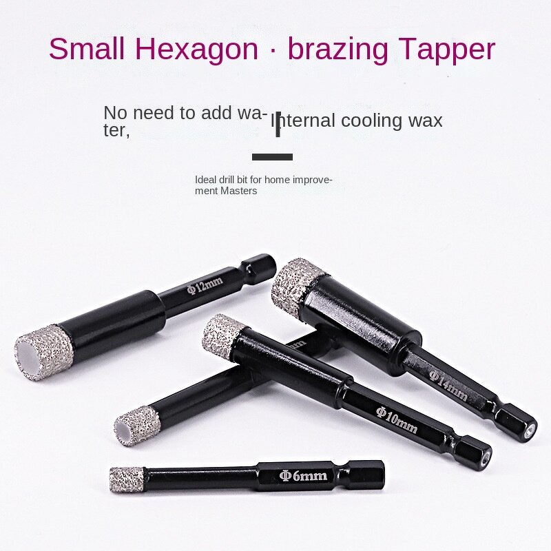 Diamond Hole Opener Factory - Hex Shank Brazing Tile Drill Bit
