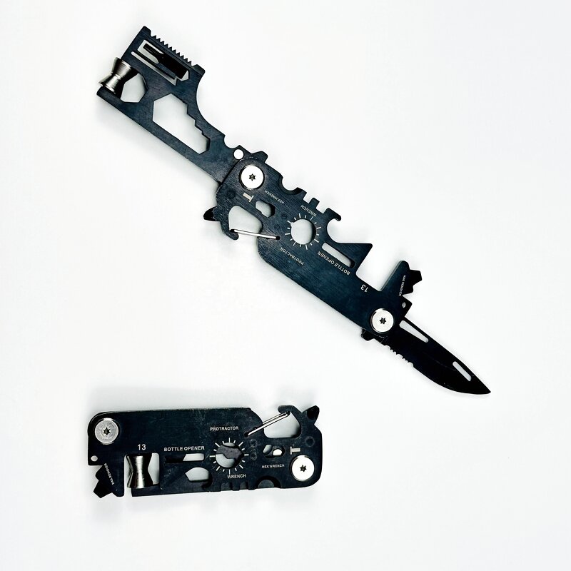 Multitool Keychain Factory - 30 in 1 EDC Gear Wallet Tool
