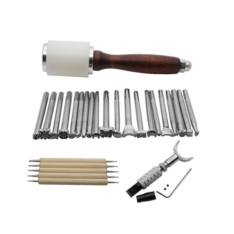 Leather Tool Set Factory - 27 PCS Saddle Making Stamps