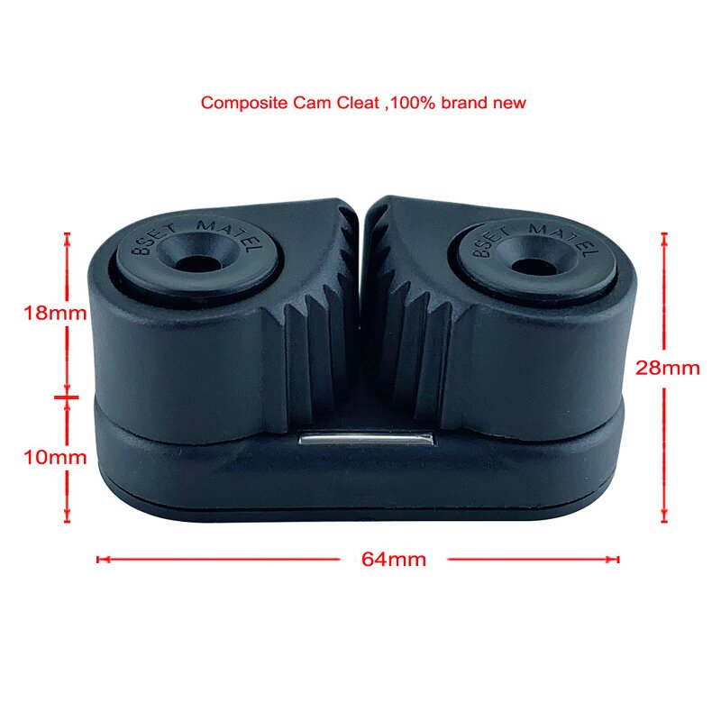 Composite Cam Cleat Factory - Black Ball Bearing Fast Entry Rope