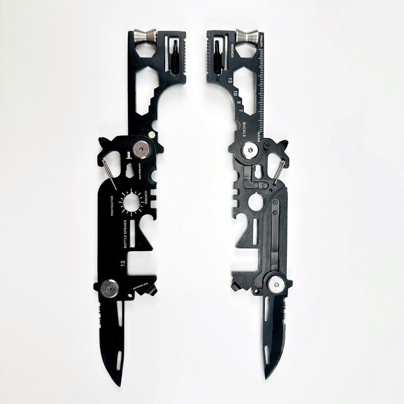 Multitool Keychain Factory - 30 in 1 EDC Gear Wallet Tool