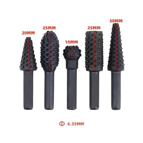 Rasp File Drill Bit Supplier - 5pcs Rotary Burr Wood Carving Set