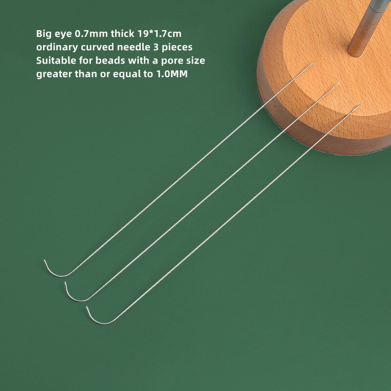 Beading Needle Supplier - Big Eye Curved Stainless Steel Needle