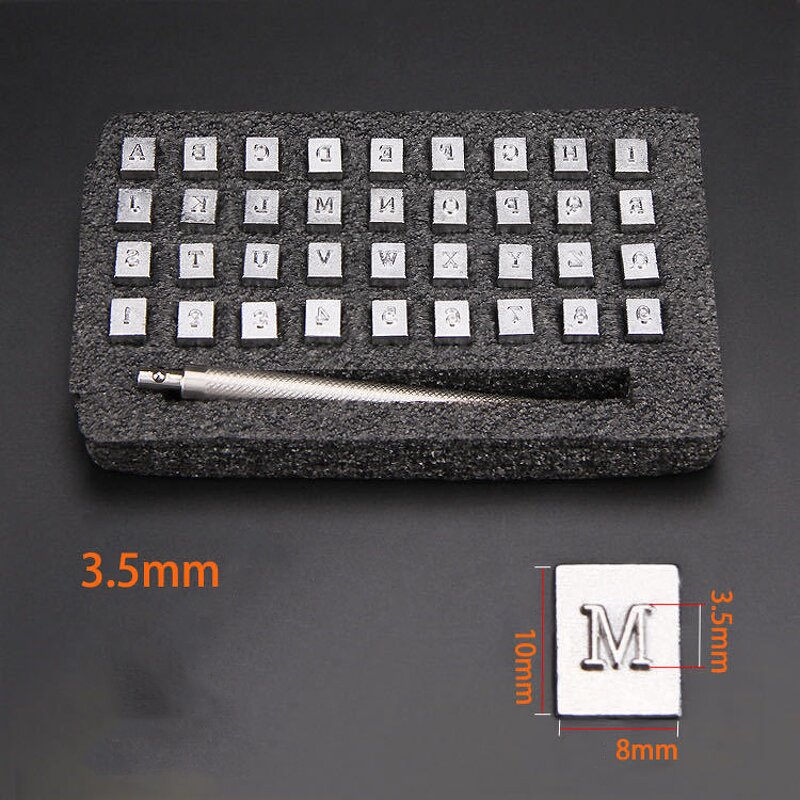 Leather Embossing Stamp Kit Supplier - Alphabet Number Punch Tool
