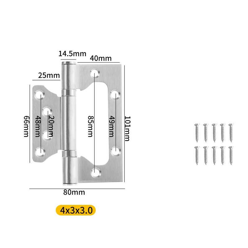 Bearing Hinge Factory - Stainless Steel 304 Thickened Non-slotted