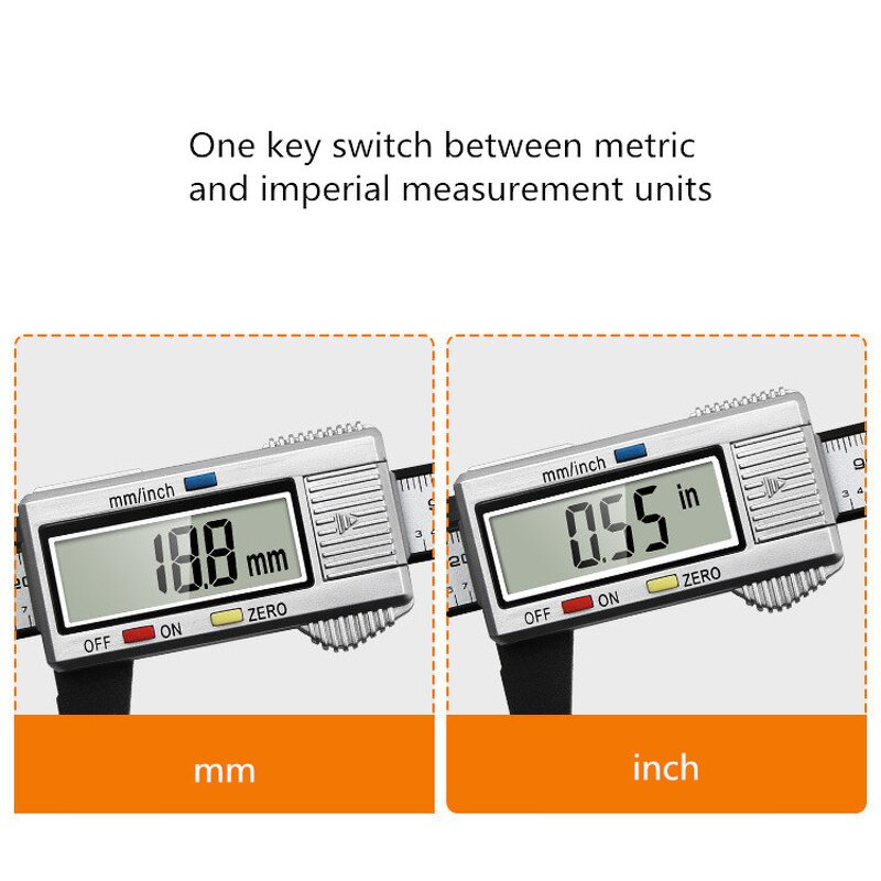 Digital Micrometer Supplier - 150mm LCD Carbon Fiber Measuring