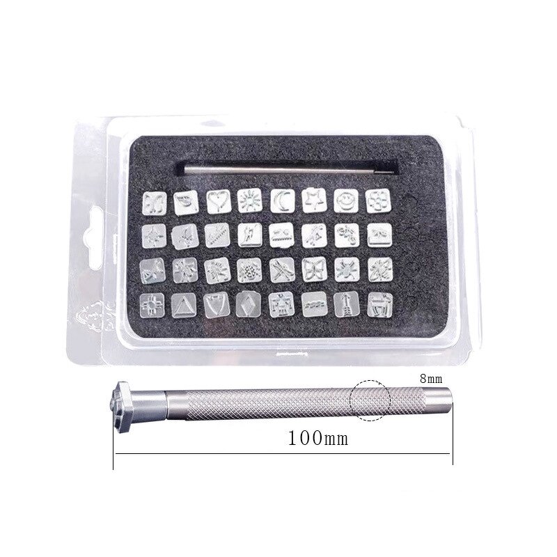 Leather Carving Stamp Factory - 32 Pcs Indian Style Seal Set