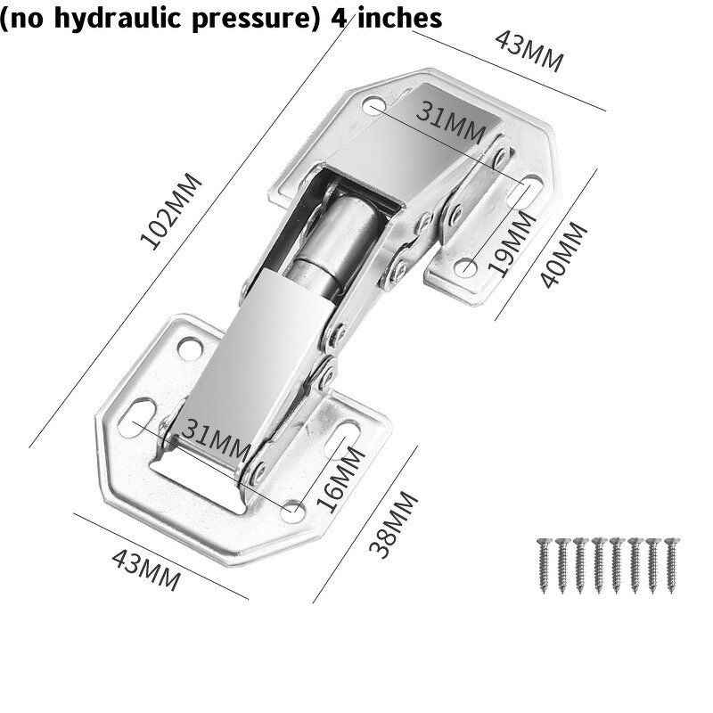 Folding Door Hinge Factory - Non-slotted Hydraulic Damping Hinge