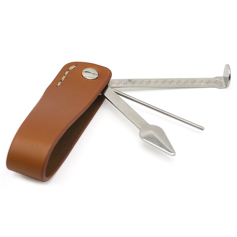 Smoking Pipe Tool Supplier - Brass Cleaning Knife Tamper Set