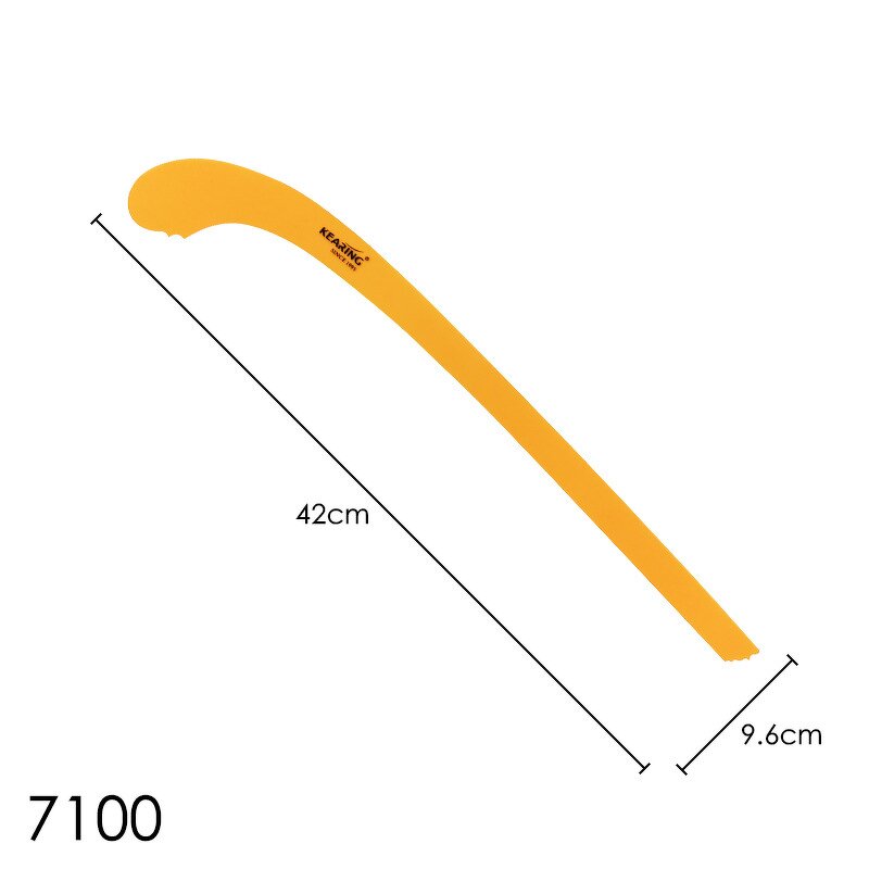 Water Pattern Ruler Factory - Yellow Frosted Hydrological Curve