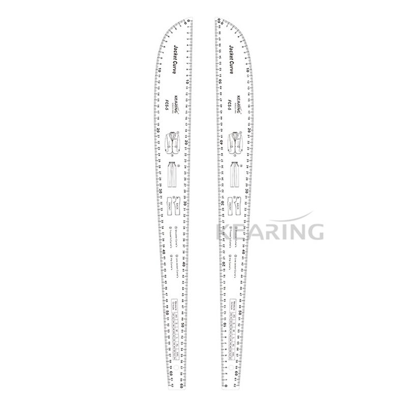 Curve Printing Ruler Factory - 8-piece FCS-KIT Design Tool Set