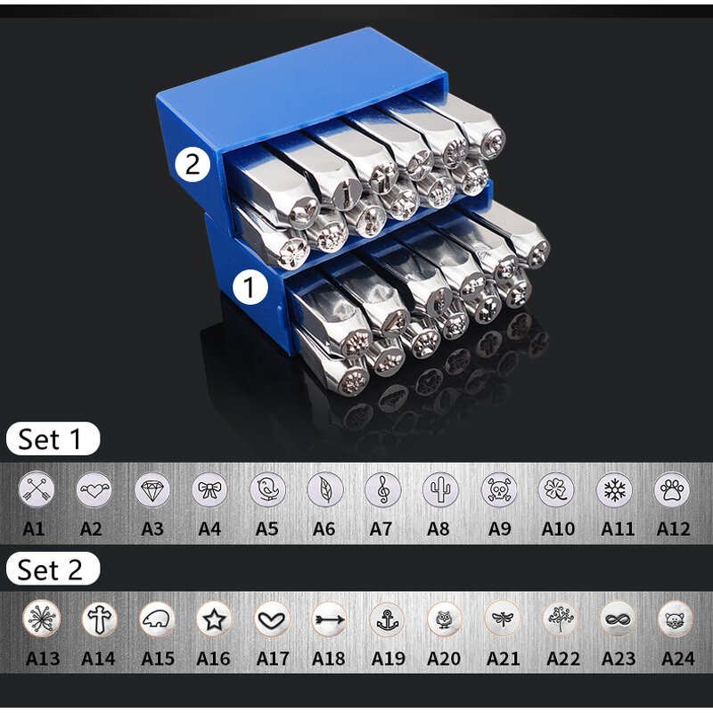 Metal Stamp Set Supplier - Leather Logo Stamping Punch Tool