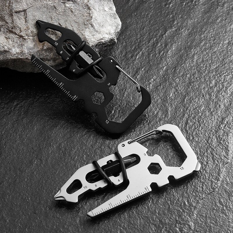 Multifunction Key Chain Tool Factory - 15-in-1 Camping Punch Folding
